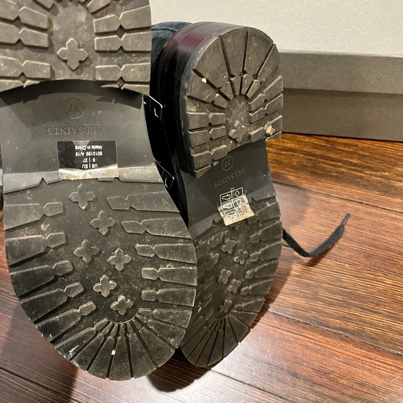 Allsaints Donita suede combat boots - Picture 6 of 6